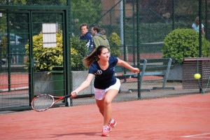 Felice van Veen bracht het vierde punt voor Bequick op het scoreformulier.  Foto: Monique Creemers.